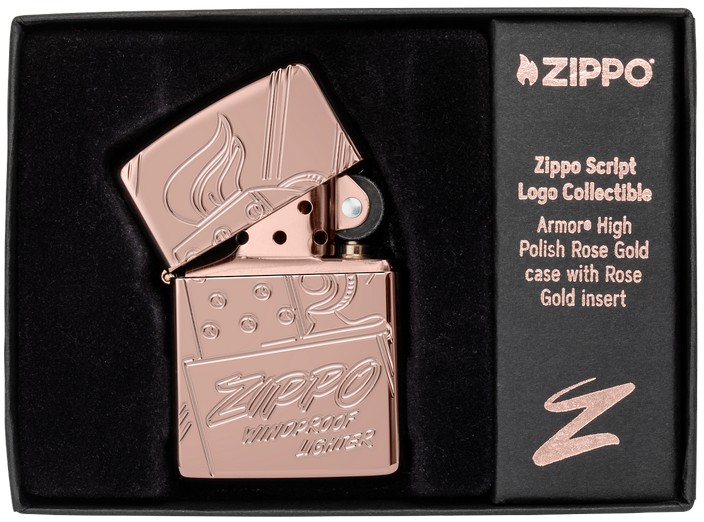 Zippo Lighter 48768 Armor® Script Collectible 48768