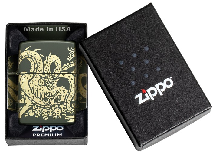 Zippo Lighter 48907 Dragon Design 48907