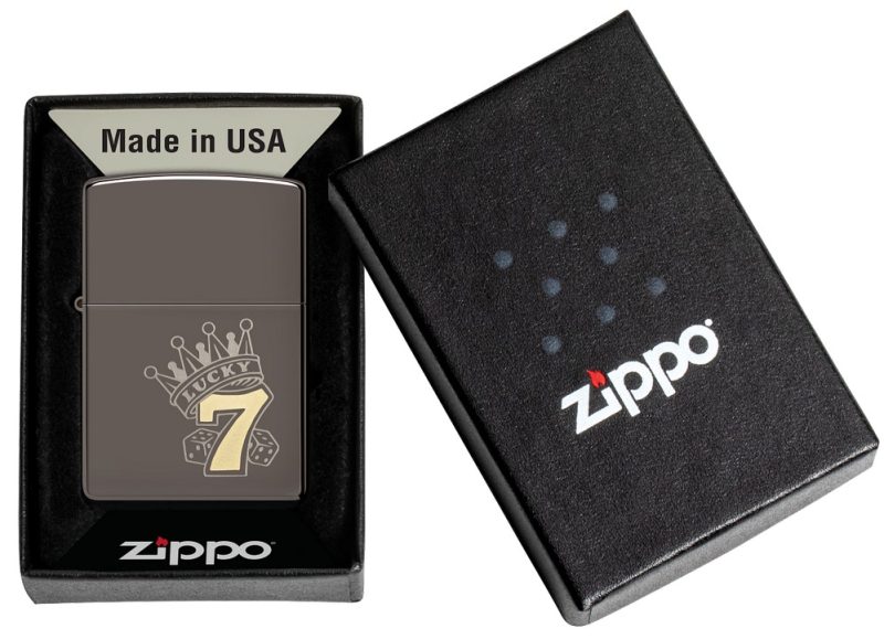 Zippo Lighter 48913 Lucky 7 Design 48913