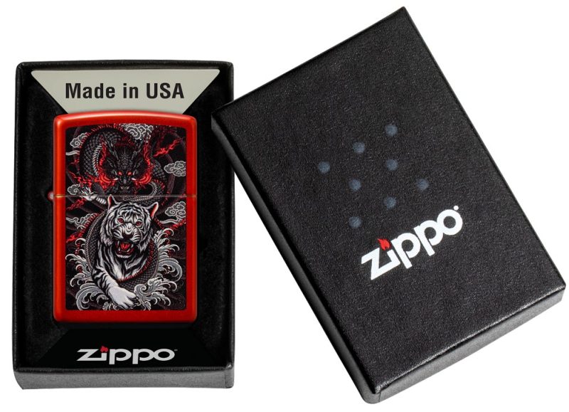 Zippo Lighter 48933 Dragon Tiger Design 48933