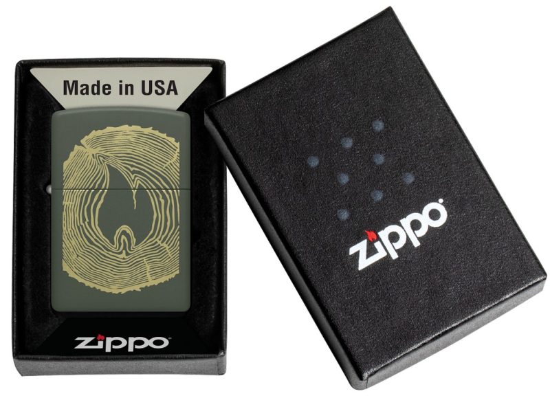 Zippo Lighter 48959 Wood Ring Design 48959