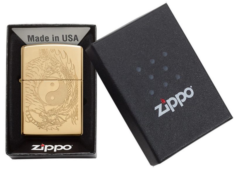 Zippo Lighter 49024 Tiger and Dragon Design 49024