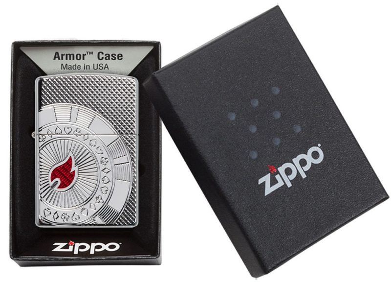 Zippo Lighter 49058 Armor™  Poker Chip Design 49058