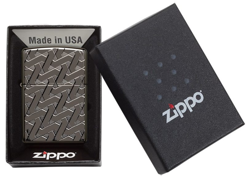 Zippo Lighter 49173 Armor® Geometric Weave Design 49173