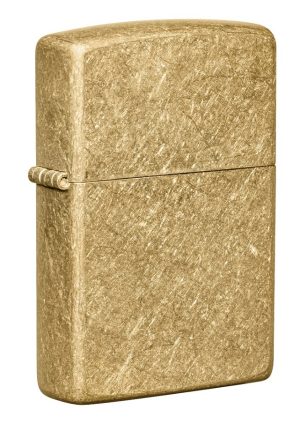 Zippo Lighter 49477 Classic Tumbled Brass 49477