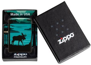 Zippo Lighter 49481 Moose Landscape Design 49481