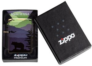 Zippo Lighter 49482 Bear Landscape Design 49482