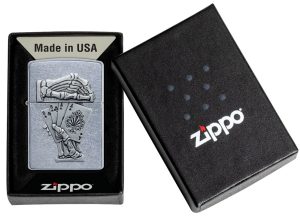 Zippo Lighter 49536 Dead Mans Hand Emblem Design 49536