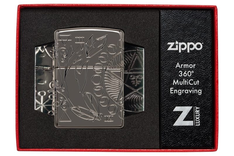 Zippo Lighter 49689 Armor® Wicca Design 49689