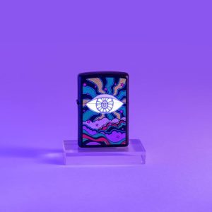 Zippo Lighter 49699 Black Light Eye Design 49699