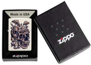 Zippo Lighter 49786 Skullshroom Design 49786