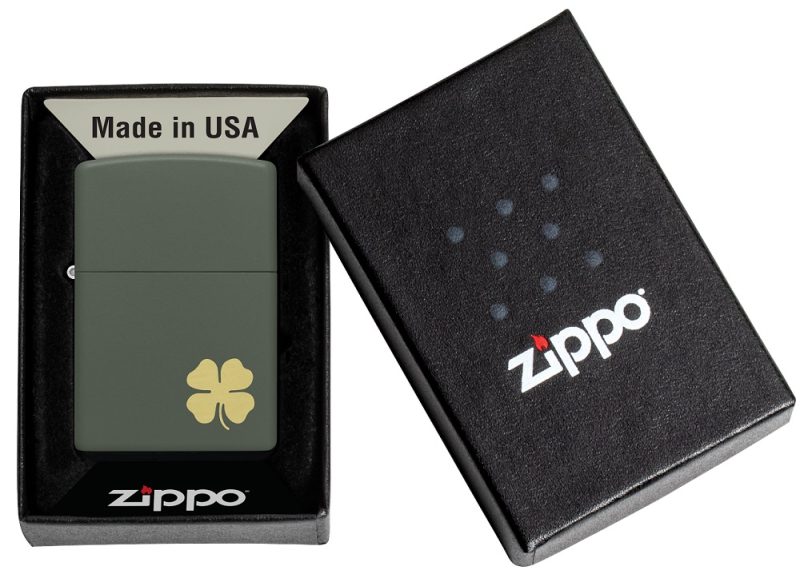 Zippo Lighter 49796 Four Leaf Clover 49796