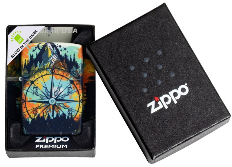 Zippo Lighter 49805 Compass Design 49805