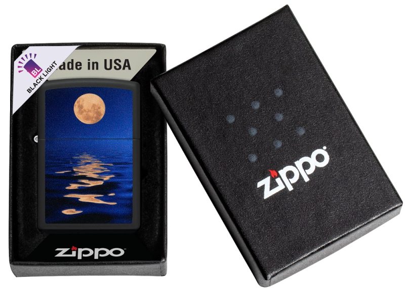 Zippo Lighter 49810 Full Moon Design 49810