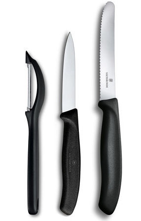 VICTORINOX SWISS CLASSIC PARING KNIFE SET WITH PEELER, 3 PIECES 6.7113.31