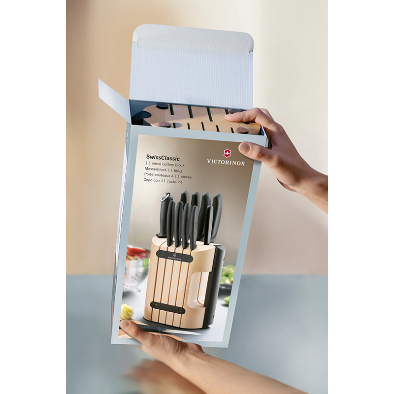 VICTORINOX SWISS CLASSIC CUTLERY BLOCK, 11 PIECES 6.7153.11