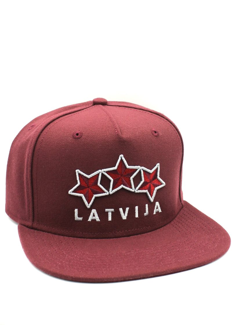 Cepure ar taisnu Nagu Latvija Trīs Zvaigznes – Sarkana