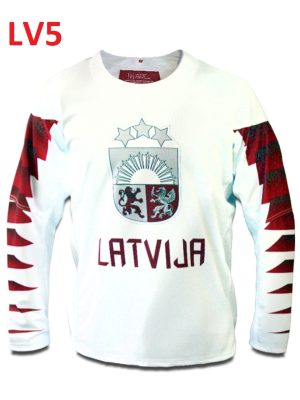 Bērnu hokeja fanu krekls Latvija LV5 (150cm)
