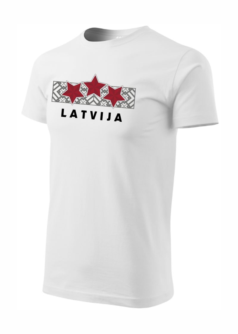 T-Krekls Latvija Trīs Zvaigznes