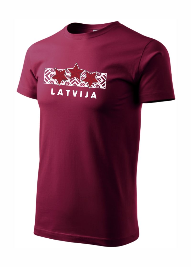 T-Krekls Latvija Trīs Zvaigznes