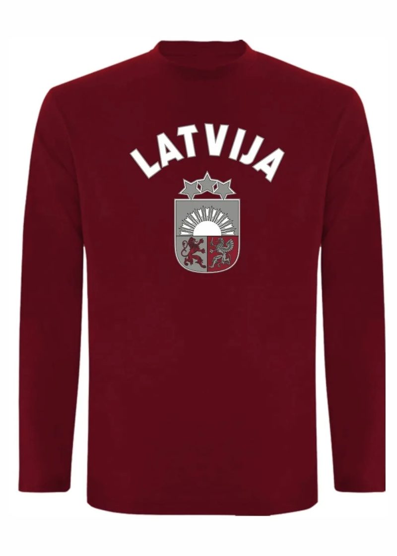 T-Krekls ar garām piedurknēm Latvija 2