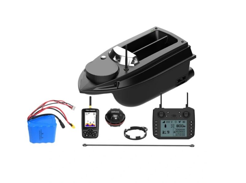 FLYTEC V030 ēsmas laiva ar eholoti un akumulatoru