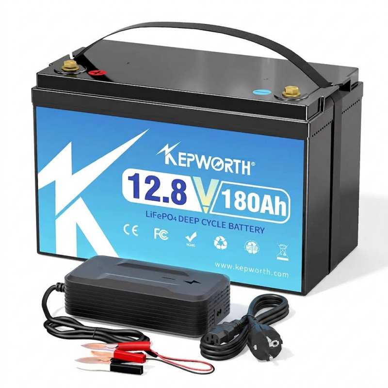 KEPWORTH Lithium LifePo4 akumulators 12 V 180 Ah IP65 ūdensizturīgs